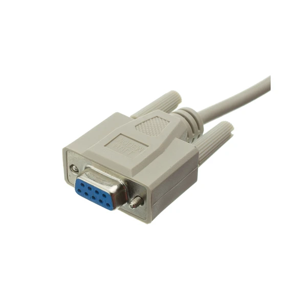 DB9 female to DB25 female null modem cable